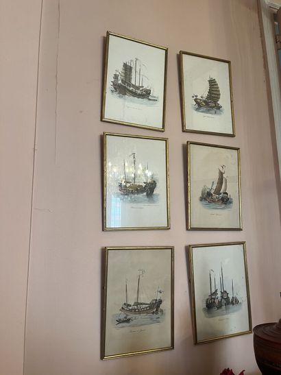Très fort lot de pièces encadrées, lithographies...