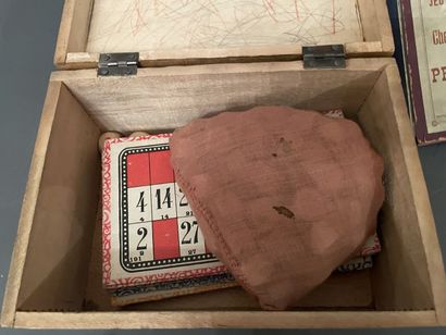 Lot de jeux anciens : croquet de salon, jeu...
