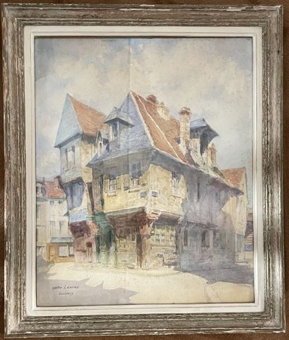 Gaston LEMIRE (XXe)
Louviers
Aquarelle, signée...