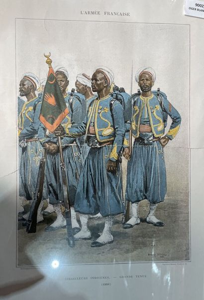 Lot de lithographies orientalistes :
-David...
