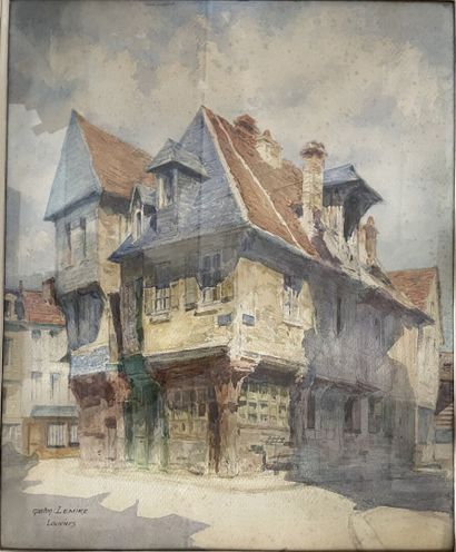 Gaston LEMIRE (XXe)
Louviers
Aquarelle, signée...