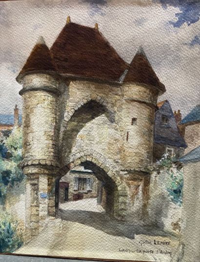 Gaston LEMIRE (XXe)
Louviers
Aquarelle, signée...