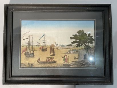 Lot de gravures :

-Paul Louis GUILBERT (1886-?)
Galion...