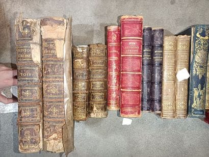 Lot of various 19th and 18th century books,...