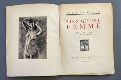 CARCO, Francis - Rien qu'une femme. Eaux-fortes...