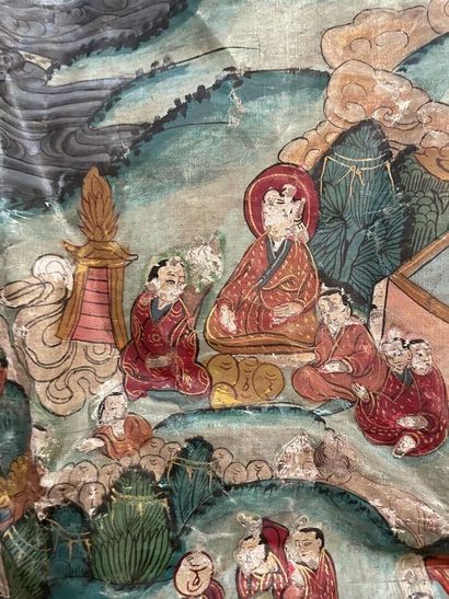 TIBET - XIXTH CENTURY
Tangka, distemper on...