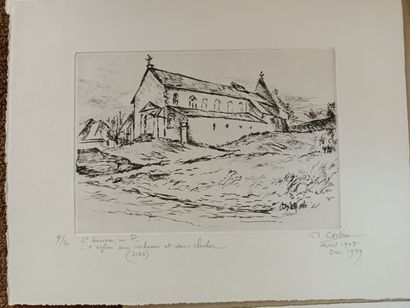 M. CORBIN
Lot of drawings including :
- 4...