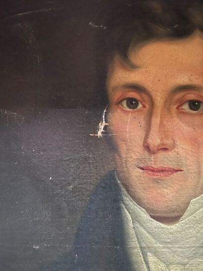 19th century French school 
Portrait of a...