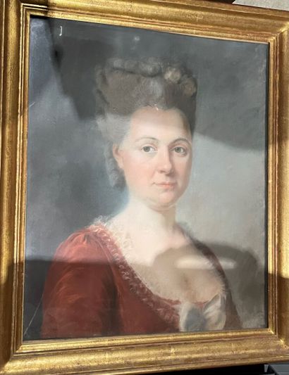 18th century French school 
Portrait of a...