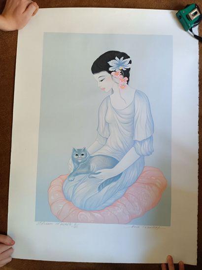 Mara TRAN-LONG (Védry 1935 - )
Lot of three...