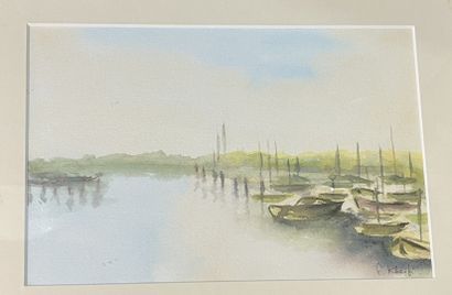 Lot of framed pieces, some signed. 
Smallest:...