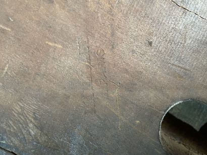 Wooden fabric printing plate carved with...