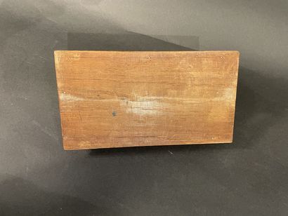 Wooden letter holder with four compartments.
24...
