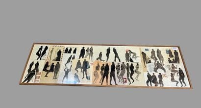 Alex BURKE (Born 1944)
Composition with figures...