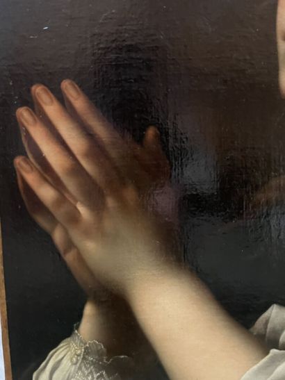18th century Italian school
Woman at prayer
Oil...