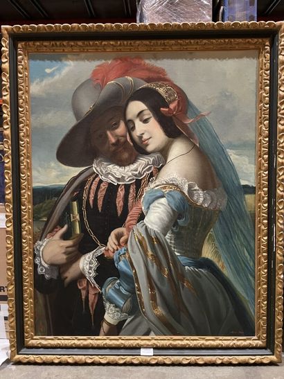 19th century school
Gallant couple in the...