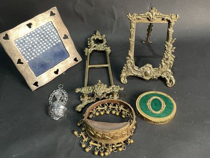 Marble ashtray, lots of pieces, candleholders...