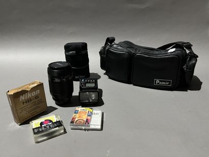 Two cameras including a NIKON F70 and a PANASONIC...