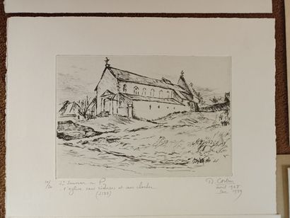 M. CORBIN
Lot of drawings including :
- 4...