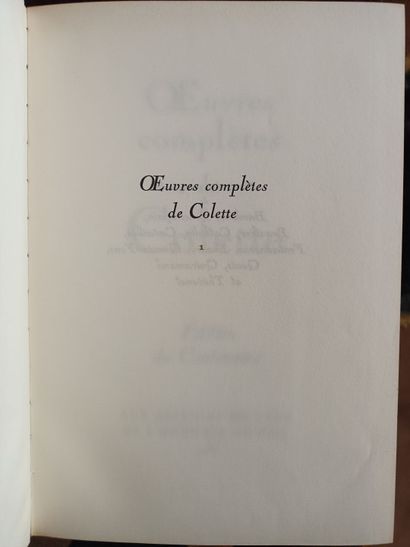 Large lot of books, mainly by Madame COLETTE....