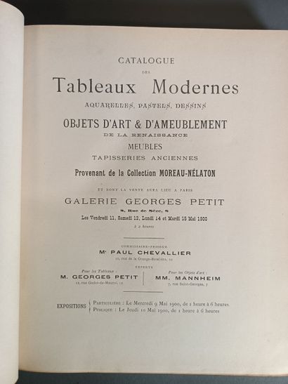 Lot of art catalogs including : 
LAURENT-RICHARD]...