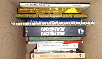 Lot of bound and paperback books, mainly...