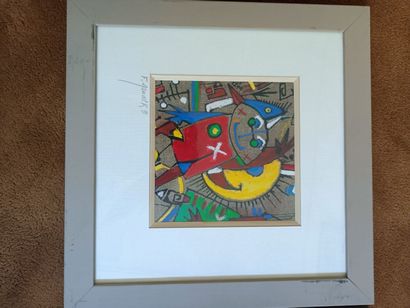 Fabrice JARIOSIK ?
Two framed compositions.
-...