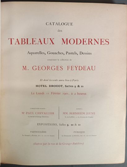 Lot of art catalogs including : 
LAURENT-RICHARD]...
