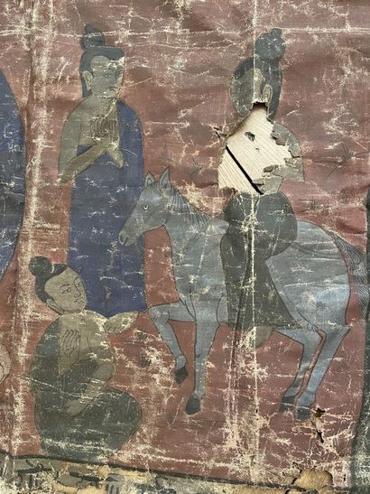 TIBET - XIXTH CENTURY
Tangka, distemper on...