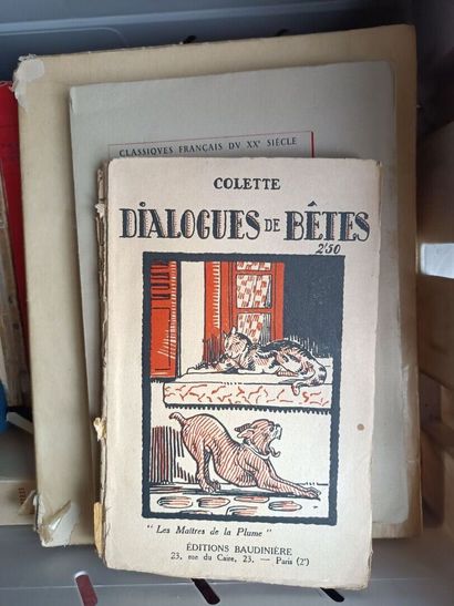 Large lot of books, mainly by Madame COLETTE....
