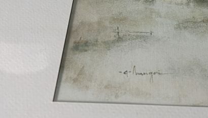 Lot of framed pieces, some signed. 
Smallest:...
