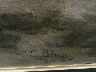 Fernand BLAYN (1853-1892) 
Goose keeper
Oil...