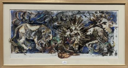 Amateur contemporary school 
Lioness and...