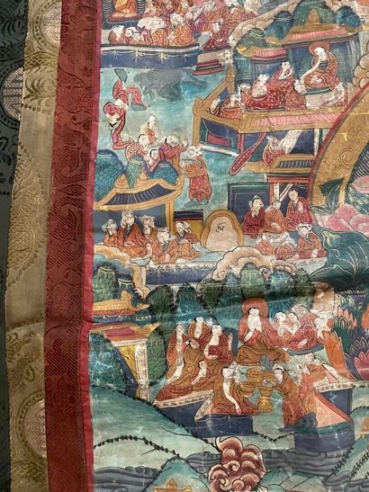 TIBET - XIXTH CENTURY
Tangka, distemper on...