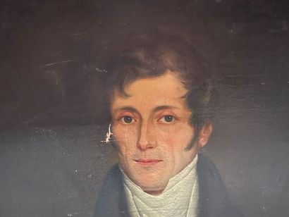 19th century French school 
Portrait of a...
