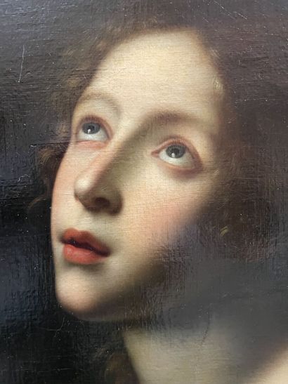 18th century Italian school
Woman at prayer
Oil...