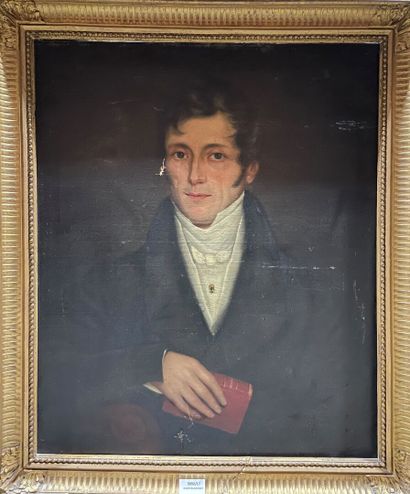 19th century French school 
Portrait of a...