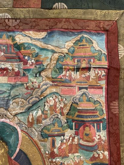 TIBET - XIXTH CENTURY
Tangka, distemper on...