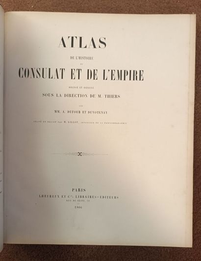 Atlas of the history of the Consulate and...