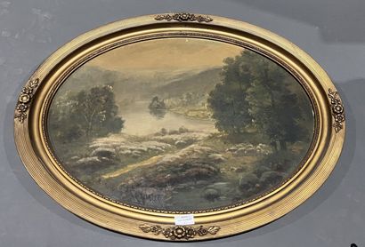 Modern school 
Landscapes
Pair of oils on...