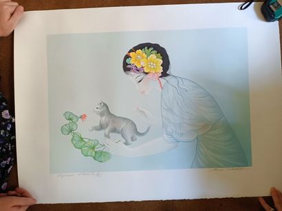 Mara TRAN-LONG (Védry 1935 - )
Lot of three...