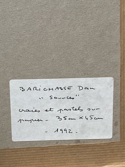 Lot of framed pieces: 

- Dan BARICHASSE,...