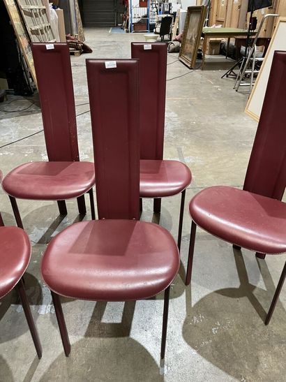 Suite of six CATTELAN ITALIA chairs
with...