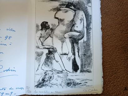 M. CORBIN
Lot of drawings including :
- 4...