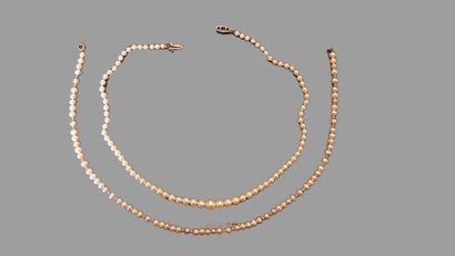 Cultured pearl necklace.

Also included:
Pearl...