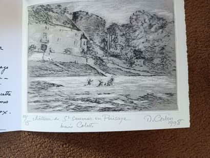 M. CORBIN
Lot of drawings including :
- 4...