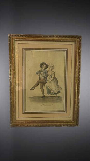 Three framed pieces engraved after MIXELLE...