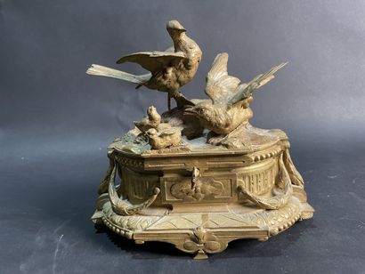 Jules MOIGNIEZ (1835-1894)
Bird jewelry box...