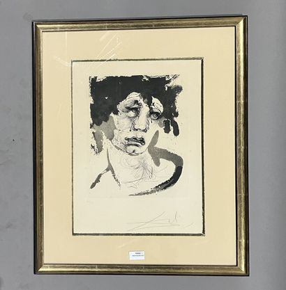 After Salvador DALI (1904-1989)
Weeping face
Engraving,...