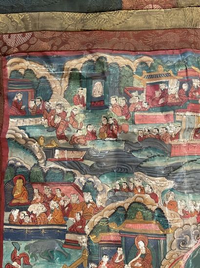 TIBET - XIXTH CENTURY
Tangka, distemper on...